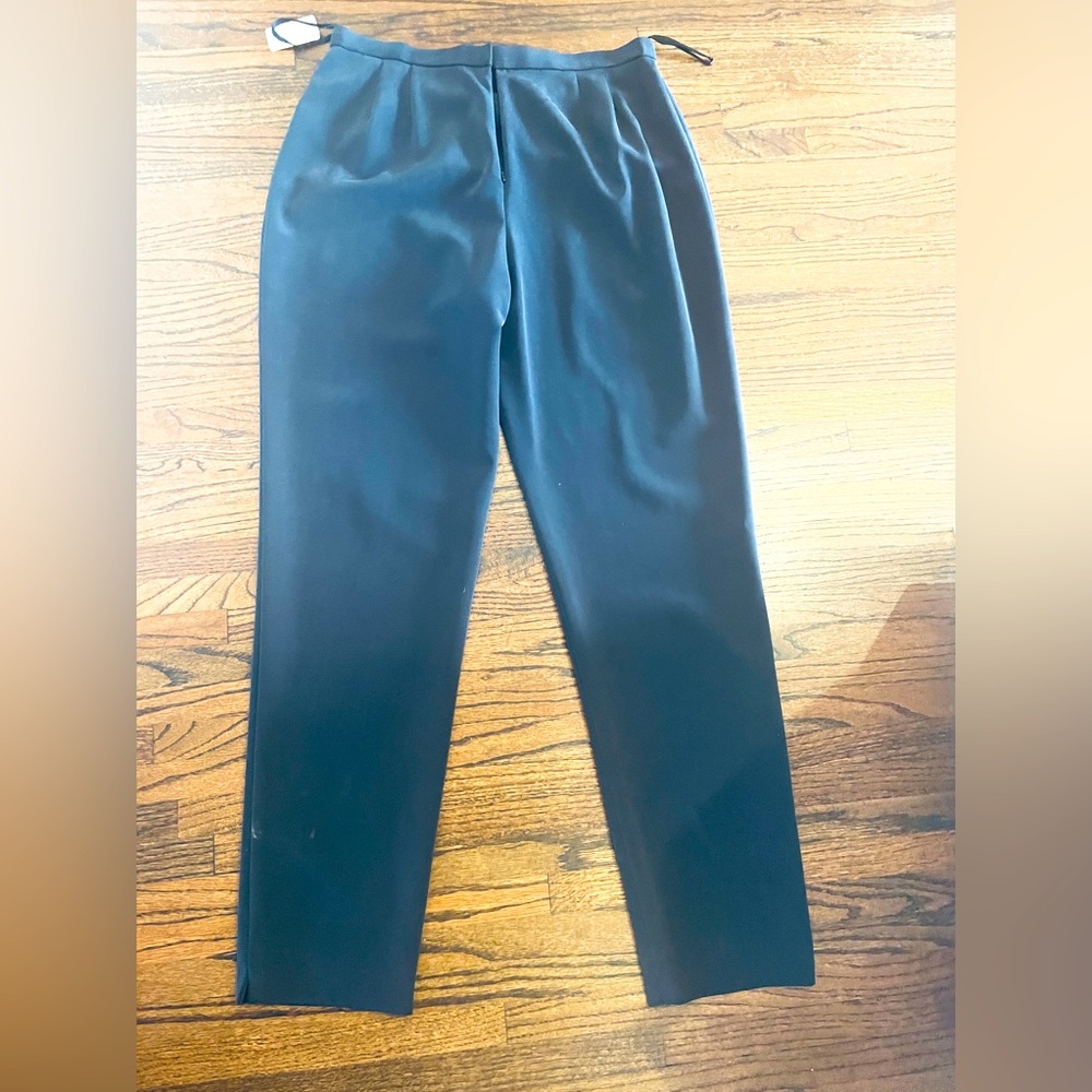 Donna Karan Signature Matte Black Silk Pants NWT sz14